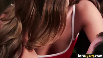 CFNM dommes wanking oathed dudes cock