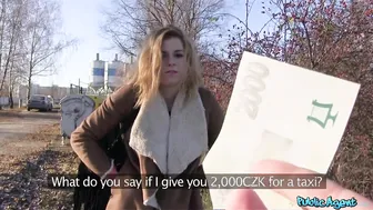 Outside Agent Grateful Hot Shows her Gratidude with an Public Oral Sex and