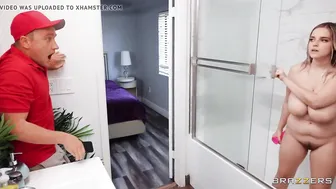 Chubby fiance fucks by delivery dude