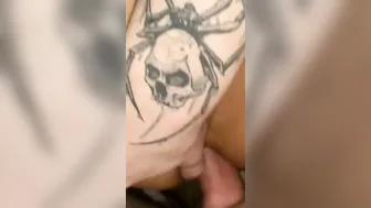 Adorable Hispanic Takes White Penis During Anal