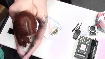 Pervy Officer Wants to Take Advantage of Ginger Shoplifting 18 Year Old