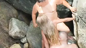 Bae african amateur GF losing her shyness fucking outside inside front of her lover myllena Rios. - prime nymphs lovers