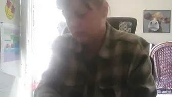 Afternoon Desk Masturbation while Smoking