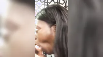 Black grandmother messy creampie