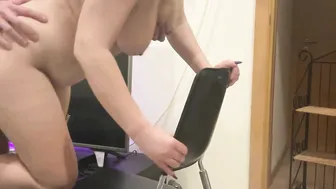 The BEAUTY girlfriend of my FRIEND rides MY COCK while her CUCKOLD hubby WATCH