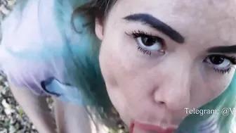 CHEATING ON MY STEP-BROTHER INSIDE THE WOODS WITH A NEXT DOOR