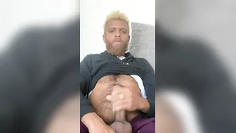 Unshaved balled camgirl with thick penis full of Cum Mount Guys Rock Mercury Masturbation