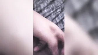 Blowing her titles and finger fucking her until she jizzes