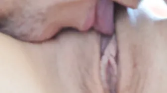 My sub is licking my cunt