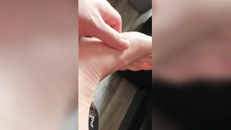 Filthy Socks and Bare Male Foot