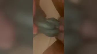 Fucking my ftm cunt with a bad dragon toy