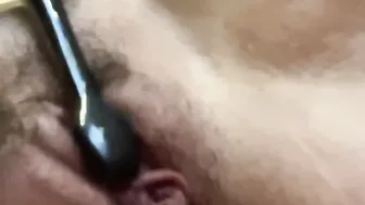 Using my toothbrush as a sex dildo before brushing my teeth