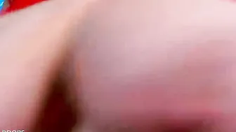 hot and extremely big boobed red haired who jiggles her humongous jugs