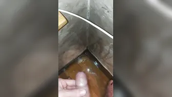 bathroom into the room