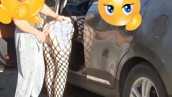 Finished the skank inside cunt right on road