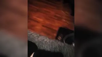 Mature Pants Digging inside her Butt Crack