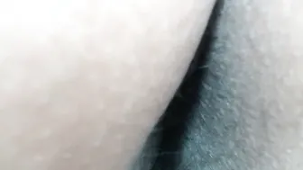 Indian showing unshaved asshole with unshaved vagina closeup