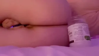 cumming all over my sex toy