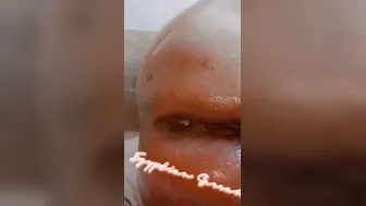 Arab woman sticks 2 huge vegetabiles in her anal and cunt untill squirting orgasm