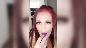 Sweet Irish Cream Deep Throats Favorite Purple Toy 