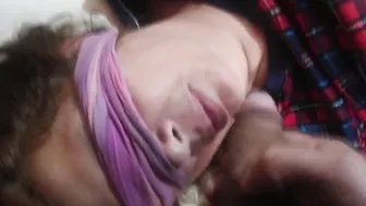 My best friend passes her big penis to my ex-wife while she rests blowing and jizzed into her mouth and
