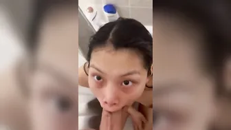 Gave My Milf a Gigantic Facial inside the Shower