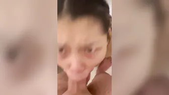 Gave My Milf a Gigantic Facial inside the Shower