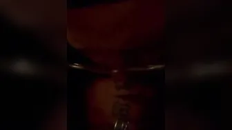 Ginger blows cum out penis