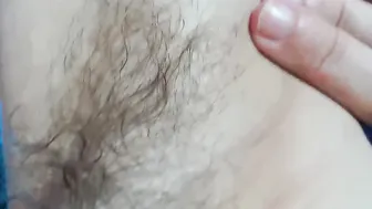 Intense Bushy Armpit Closeup on Webcam