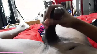 Jerking off into the morning