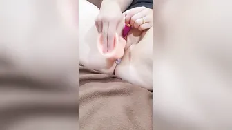 Ass Plug Inside While Putting Toy In My Tight Vagina And Cumming