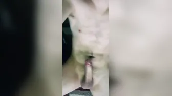 Air humping my big penis - wishing I had a soak twat to take it