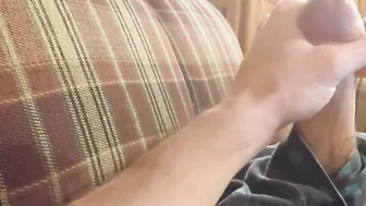 Biggest cummed on abs edging orgasm rubbing cum all over having fun with gigantic load and cock