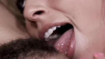 Hottie Dark Haired Fucks Tattooed Blonde With Strap On