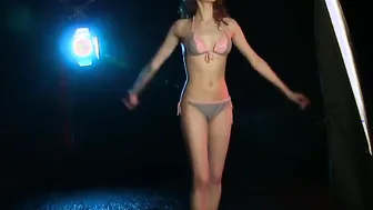 I photograph as ballerina Annett A takes off her bikini