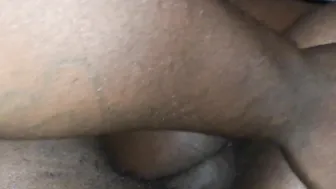 Bbw rides wit that cock inside both holes. Cunt and booty