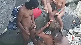 Outside Mass Amateur Group Sex inside Rio de Janeiro Brazil with Prime Nests Lovers Thai Kalifa Leo Ogro Tom Clay and