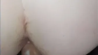 My cheating ex-wife ejaculates and squirts on next door dick and getting four cum loads on her booty and face