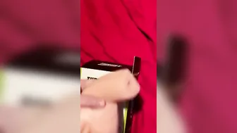 Having Fun with my silicone snatch and cuming all over the bed