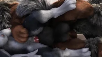 Female Wolf have some fun with Arcanine HD by h0rs3