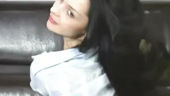 Dark Haired sexy Katie Fey Reveal Her Gigantic Titties And Snatch