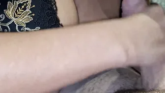 Creampie into the mouth of a bimbo inside very Bombshell panties