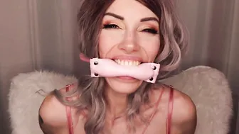 Pink Gag Drooly JOI