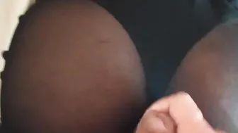 Stepmother allows me to jerk off watching her butt.. Penetration forbidden.. Gigantic cummed
