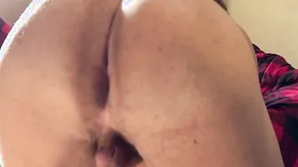 Homosexual chub showing off his fat jiggly butt inside slow motion