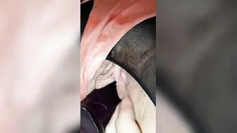 double penetration with huge cucumber vibrator suction cup cock and Enigma cunt spread