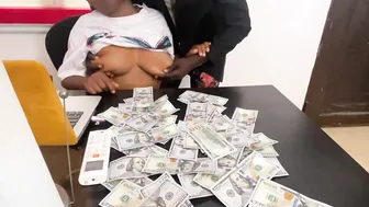 My Boss Travel and We fucked into the Office