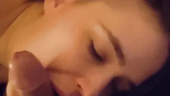 Best Alarm Clock Ever: Button Lovingly Blows and Licks and Worships Tips Penis