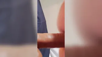 95 LBS trying to take into a gigantic penis