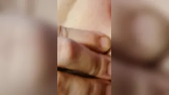 Finger Fucked and eating her bushy vagina while she ejaculates into my mouth